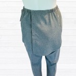 Pantalon adapté sans siège gris chiné pour femme avec panneaux de dignité