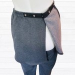 Pantalon adapté sans siège en coton ouaté gris foncé pour homme