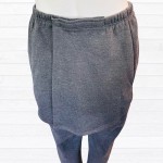 Pantalon adapté sans siège en coton ouaté gris foncé pour homme