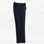 Pantalon adapté polyester noir pour homme à ouvertures aux côtés