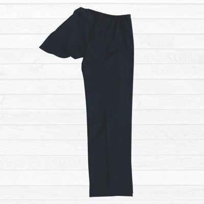 Pantalon adapté polyester noir sans siège pour homme